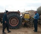 بازدید از تراکتورها و نظارت در بکارگیری ادوات مکانیزه در مزارع شهرستان شاهین شهر و میمه