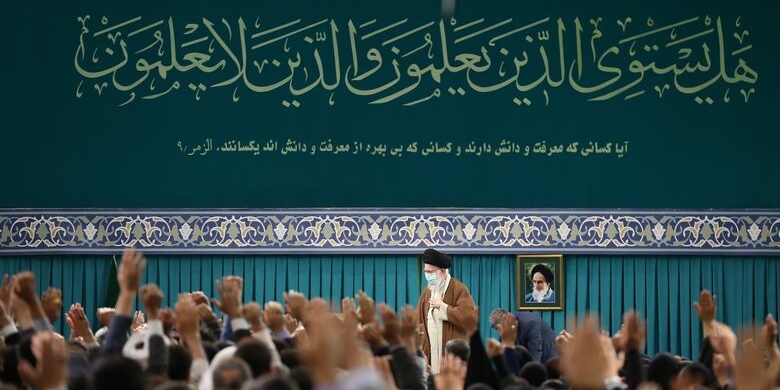 جمعی از معلمان و فرهنگیان با رهبر انقلاب دیدار کردند