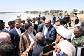رئیس جمهور از تالاب بین المللی شادگان بازدید کرد