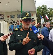  صبحگاه مشترک نیروهای نظامی و انتظامی در فیروزکوه برگزار شد