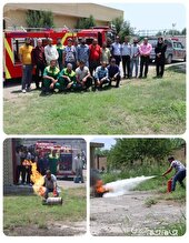 مانور ايمني و آتش نشاني در شهرك صنعتي گرگان2 برگزارشد