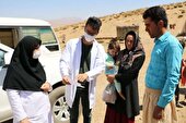 اعزام گروه جهادی پزشکی به مناطق محروم عشایر نشین استان به مناسبت گرامیداشت هفته دولت
