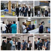 بررسی روند ارائه خدمت در بیمارستان جاسک با حضور رئیس دانشگاه علوم پزشکی هرمزگان