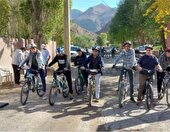 برگزاری مسابقه دوچرخه سواری کوهستان به مناسبت هفته تربیت بدنی در شهرستان فیروزکوه