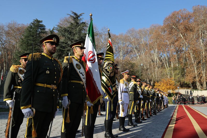 استقبال رسمی آیت الله رئیسی از رئیس جمهور کوبا