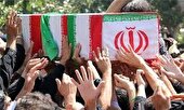 پیکر‌های مطهر شهدای گمنام در راه مازندران