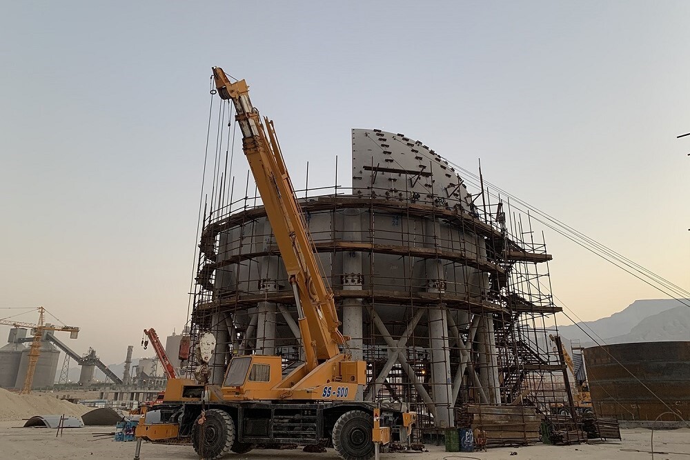 روش نصب مخازن کروی تحت فشار