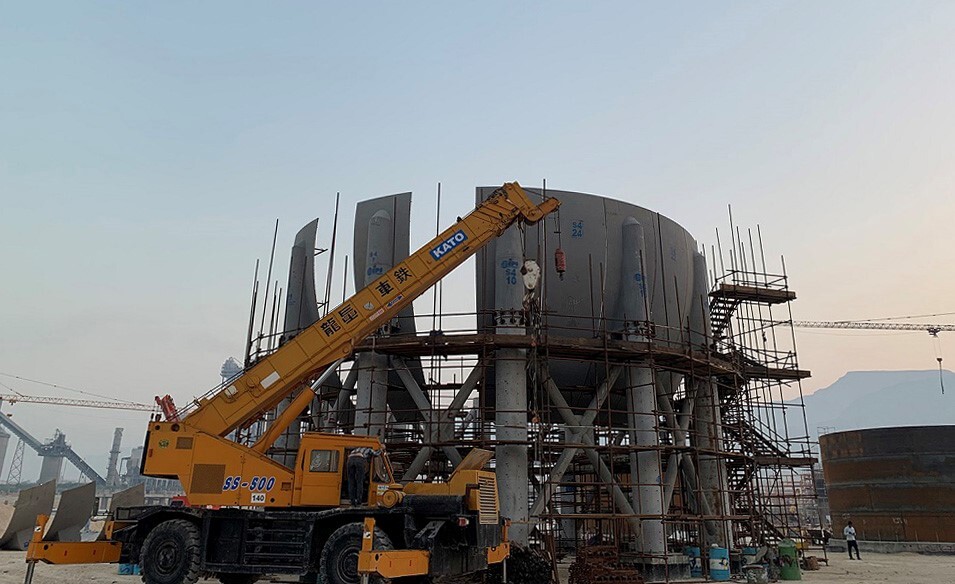 روش نصب مخازن کروی تحت فشار