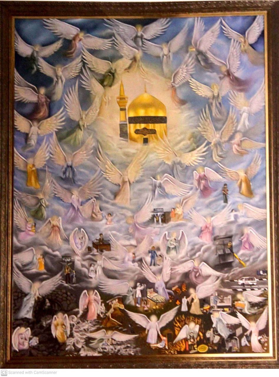 تابلوی نقاشی «دست خدا» رونمایی شد