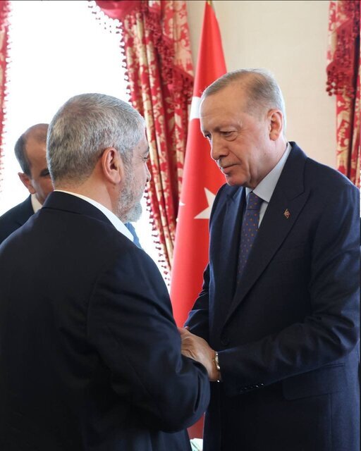 هنیه در استانبول با اردوغان دیدار کرد هنیه در استانبول با اردوغان دیدار کرد