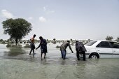 آغاز ساخت پل در طول رودخانه کاجو محدوده بخش پلان و پیرسهراب چابهار