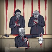 کاریکاتور  ا  واکنش کمال شرف به تشویق قاتل کودکان غزه در کنگره آمریکا