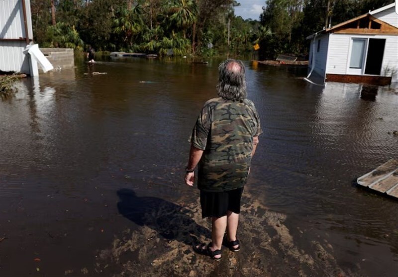 ۴۳ کشته بر اثر توفان هلین در آمریکا