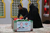 گزارش تصویری |  آیین وداع با پیکر مطهر  شهید مدافع حرم سردار کیومرث پورهاشمی