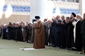 ببینید | اقامه نماز عید سعید فطر به امامت رهبر انقلاب
