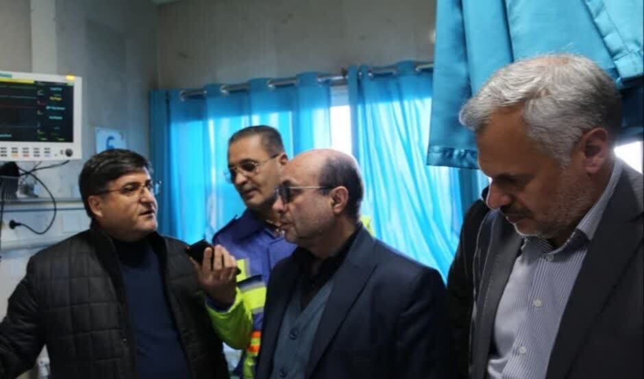 عیادت استاندار چهارمحال و بختیاری از عوامل انتظامی حادثه لردگان