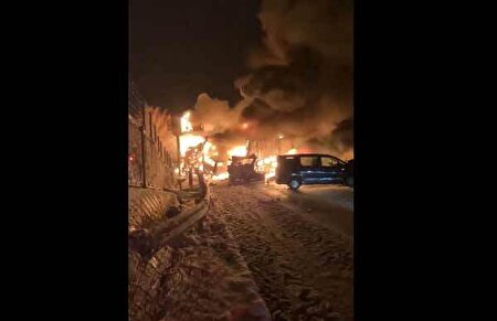 ببینید | تصادف زنجیره‌ای در ژاپن