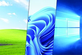 از صفحه سیاه تا تپه‌های سبز زیر آسمان آبی