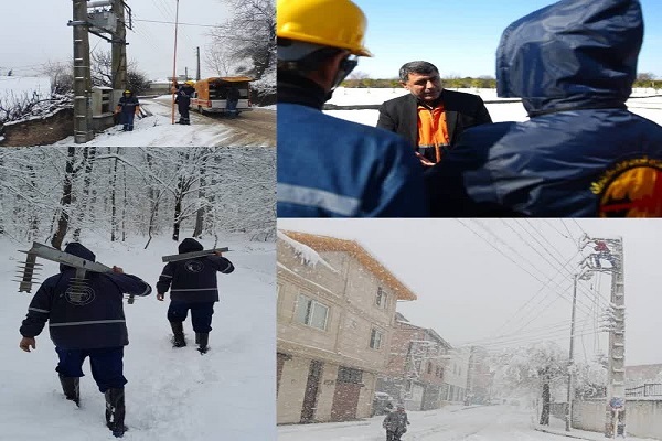 سیمبانانِ توزیع برق مازندران، حماسهسازانِ روشنایی در دلِ برف و بوران سیمبانانِ توزیع برق مازندران، حماسهسازانِ روشنایی در دلِ برف و بوران