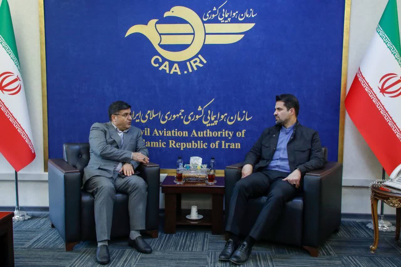 دیدار استاندار چهارمحال و بختیاری با مدیران ارشد هواپیمایی کشور برای تقویت پروازها