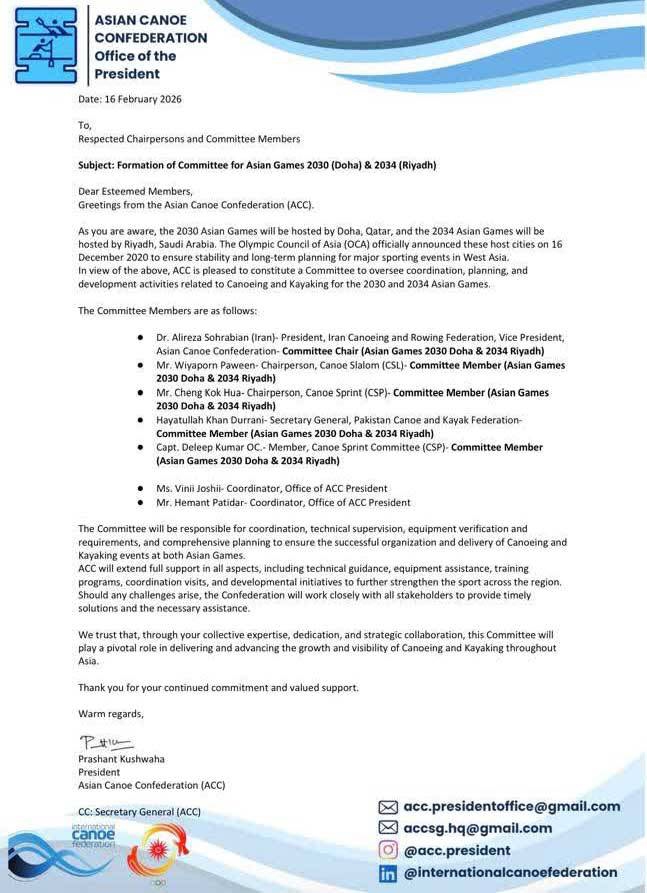 سهرابیان مدیر هدایت رویدادهای قایقرانی دو دوره پیاپی بازی‌های آسیایی