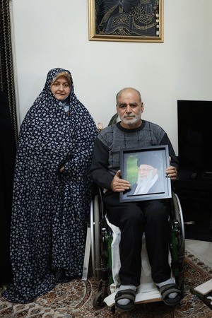 نمایندگان رهبر انقلاب در منازل برخی از جانبازان