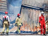 بندر ۴ روز بعد از حادثه