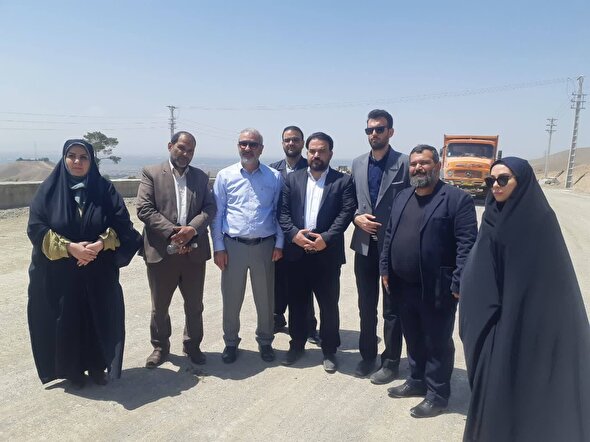 بازدید اعضای شورای ائتلاف نیروهای انقلاب اسلامی کرج از آزادراه شمالی