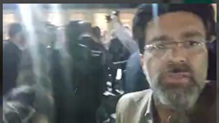 ببینید | لحظاتی از حضور رئیس‌جمهور در جمع زائران حرم امام رضا(ع)