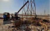 ترمیم و پایدارسازی ۸۰ دکل انتقال برق در شبکه خوزستان