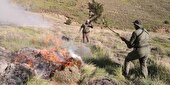 ۲.۵ هکتار از مراتع قوچان با بی‌احتیاطی گردشگران در آتش سوخت