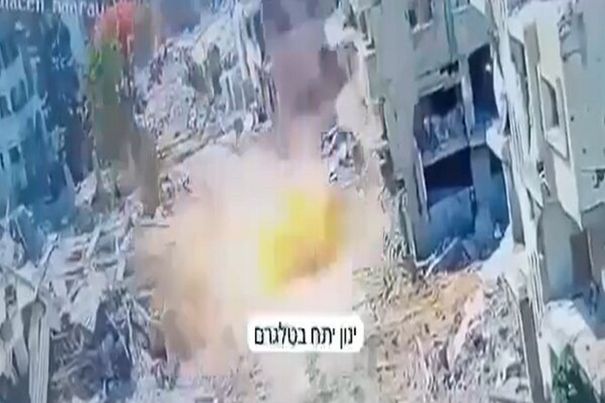 انهدام تانک اسرائیلی توسط مبارز فلسطینی