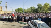 پیکر شهید مدافع وطن «وحید دالوند» در اندیمشک تشییع شد