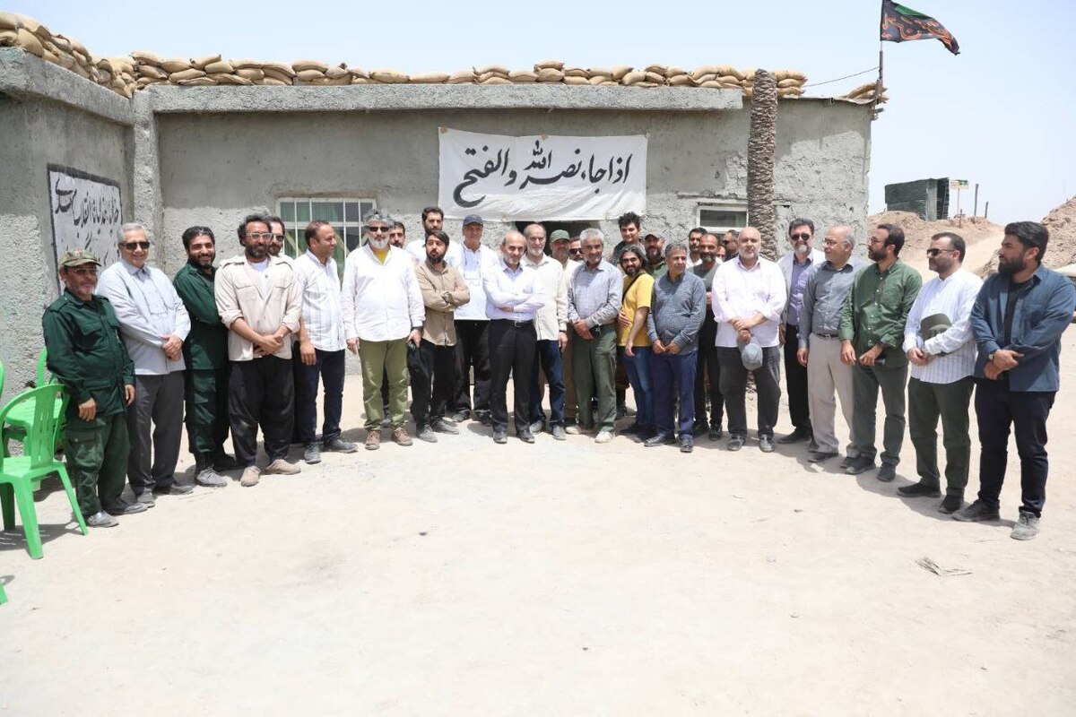 گزارش تصویری | بازدید رئیس رسانه ملی از پشت‌صحنه سریال «۰۲۴» همزمان با سالروز آزادسازی خرمشهر
