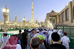 گزارش تصویری | حضور زائران خانه خدا در قبرستان بقیع