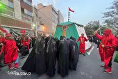 گزارش تصویری |  مراسم عزاداری خیمه سوزان اباعبدالله حسین (ع)