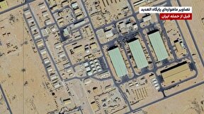 ببینید | تصاویر ماهواره‌ای از نقطه‌ زنی موشک ایران در پایگاه آمریکا