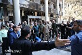 گزارش تصویری | بازدید وابستگان نظامی ۲۰ کشور از محل حمله رژیم صهیونی به ساختمان شیشه‌ای صداوسیما