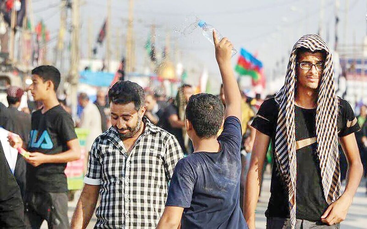 پیشگیری از گرمازدگی در مسیر اربعین