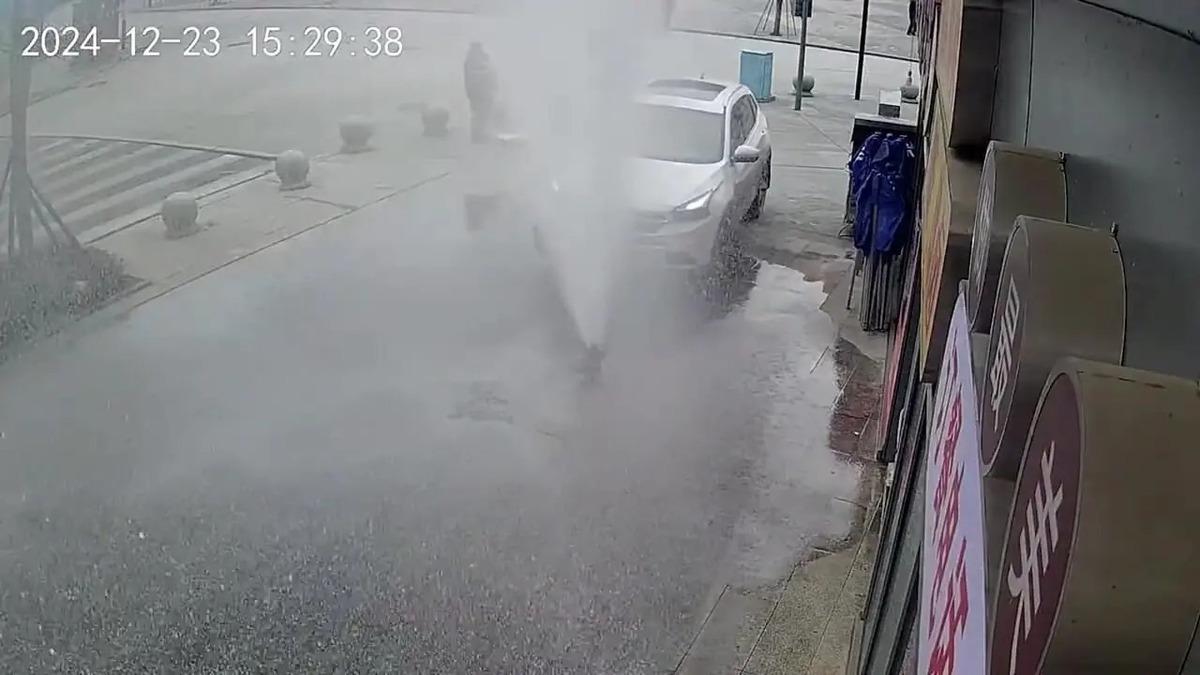 ببینید | شیر آتش‌ نشانی پردردسر