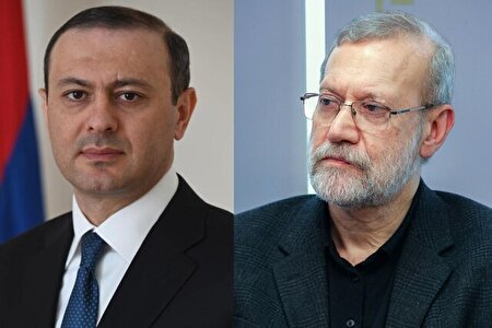 رایزنی دبیر شورای امنیت ملی ارمنستان با لاریجانی