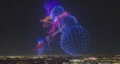 ببینید | جشن پهپادها در آسمان