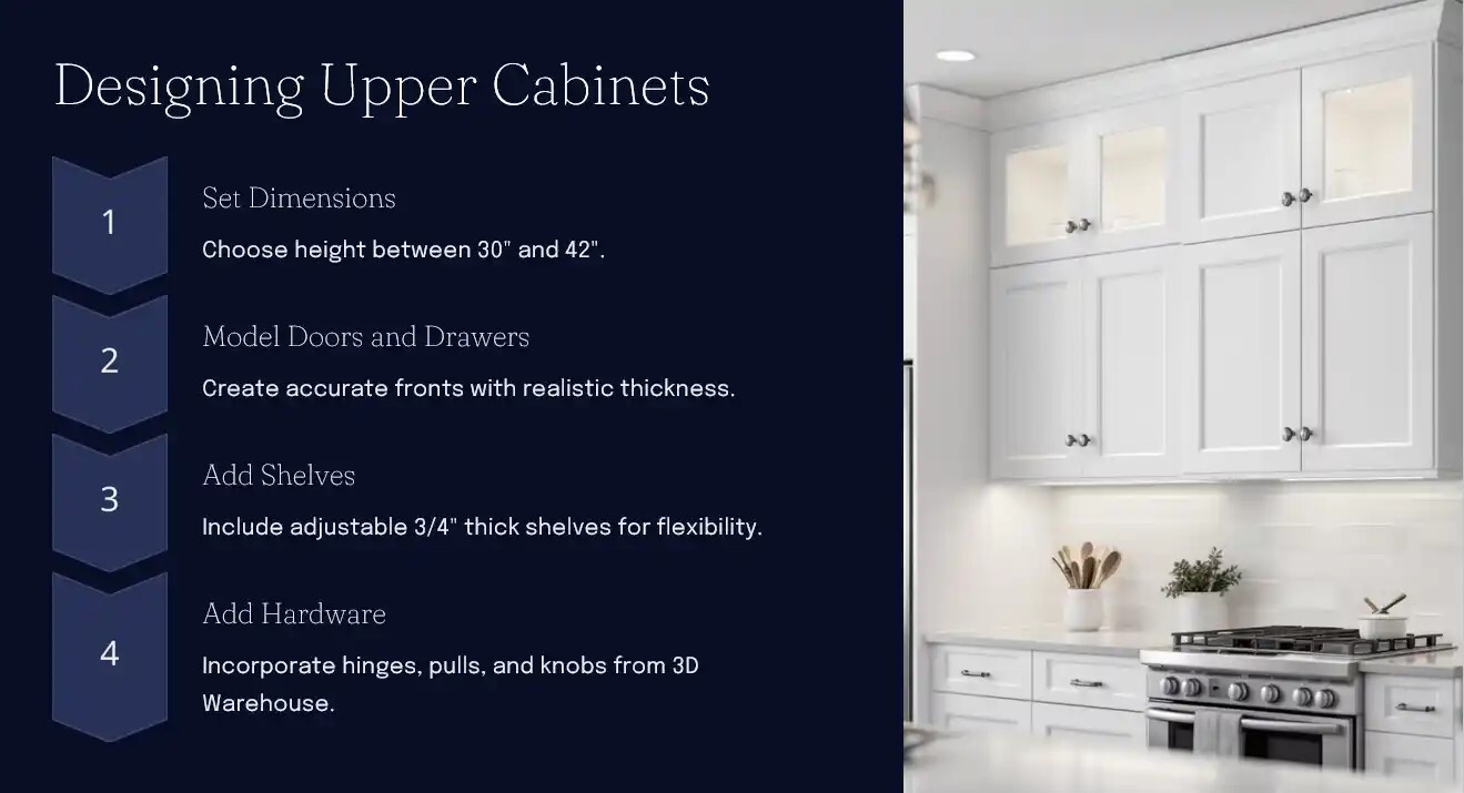 طراحی کابینت آشپزخانه با اسکچاپ