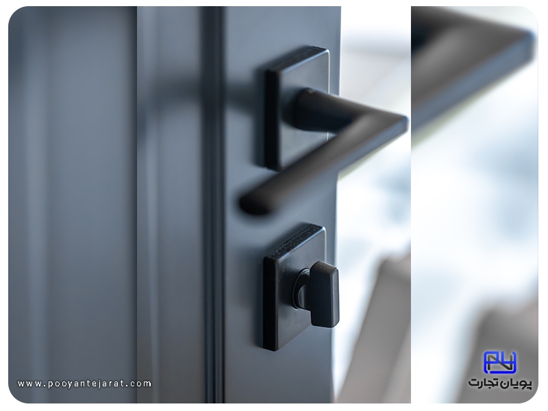 دستگیره پنجره آلومینیومی مشکی