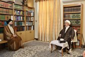 دیدار و گفت‌وگوی حکیم با آیت‌الله العظمی مکارم شیرازی