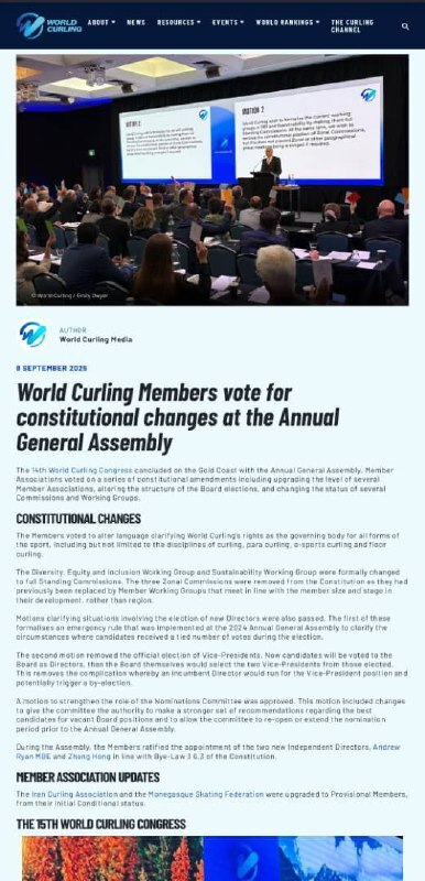 ارتقای سطح عضویت انجمن کرلینگ ایران در فدراسیون جهانی کرلینگ ارتقای سطح عضویت انجمن کرلینگ ایران در فدراسیون جهانی کرلینگ