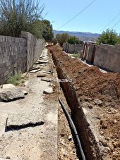 اصلاح ۱۵۰ متر شبکه آب گنجه ای بزرگ