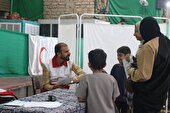 برگزاری کاروان سلامت در روستای ابراهیم آباد رستاق شهرستان اشکذر