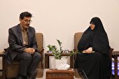 دیدار مدیر کل انتقال خون یزد با مشاور بانوان رییس رسانه ملی کشور