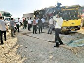 تصادف مرگبار سرویس دانشجویان